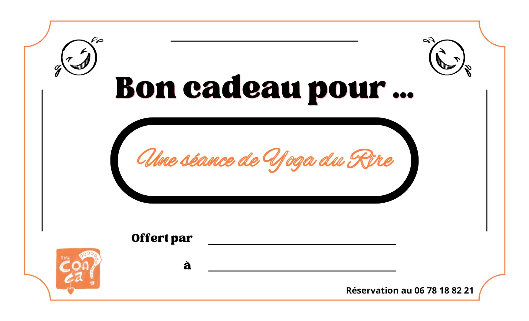 Bon cadeau pour une séance de yoga du rire